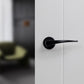 Atlantic UK Forme FMR272MB 'Foglia' Matt Black Door Handles on Round Rose product image