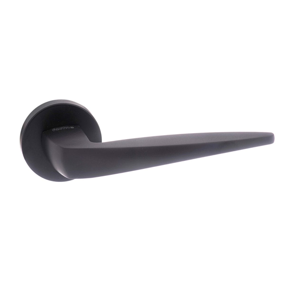 Atlantic UK Forme FMR272MB 'Foglia' Matt Black Door Handles on Round Rose product image