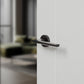 Atlantic UK Forme FMR422MB 'Boston' Matt Black Door Handles on Round Rose product image