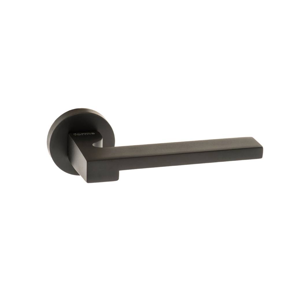 Atlantic UK Forme FMR430MB 'Ginevra' Matt Black Door Handles on Round Rose product image