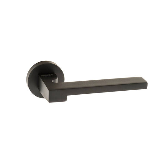 Atlantic UK Forme FMR430MB 'Ginevra' Matt Black Door Handles on Round Rose product image