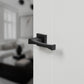 Atlantic UK Forme FMS213MB 'Artemide' Matt Black Door Handles on Square Rose product image