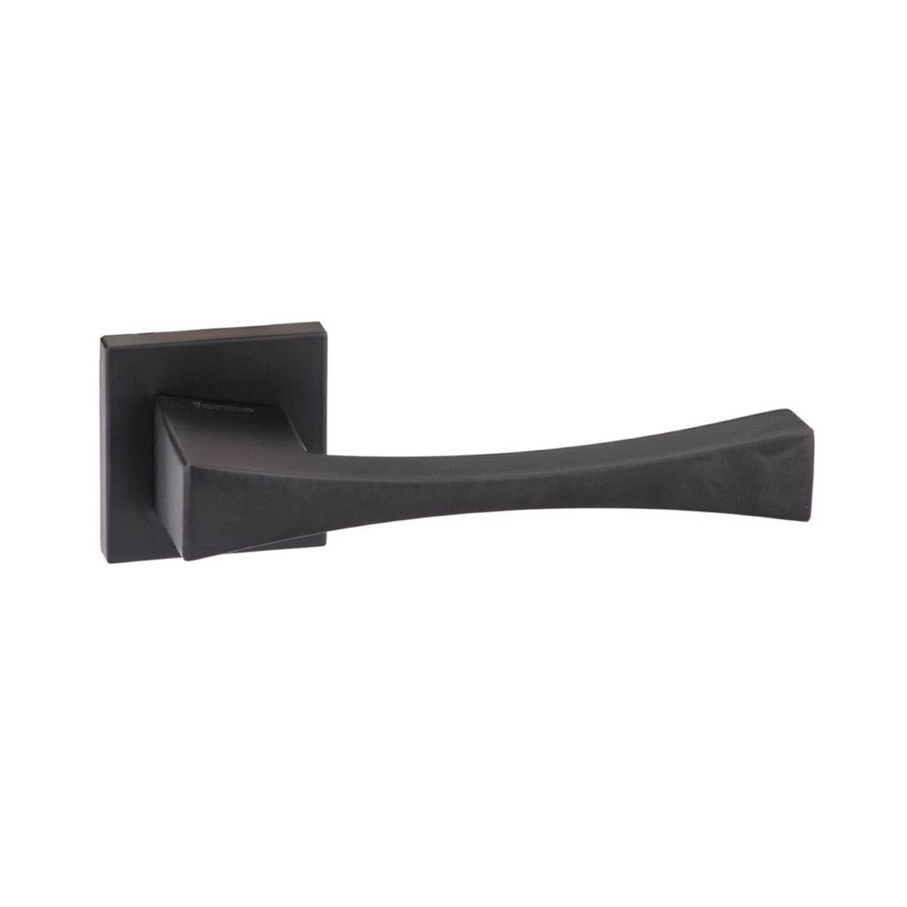 Atlantic UK Forme FMS213MB 'Artemide' Matt Black Door Handles on Square Rose product image
