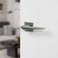 Atlantic UK Urban Graphite Naxos Forme Door Handles On Square Minimal Rose - FMS215UG Matt Pewter product image