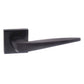 Atlantic UK Forme FMS272MB 'Foglia' Matt Black Door Handles on Square Rose product image