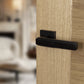 Atlantic UK Forme FMS293MB 'Alila' Matt Black Door Handles On Square Rose product image
