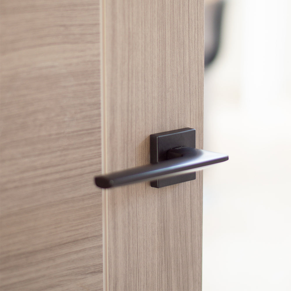 Atlantic UK Forme FMS422MB 'Boston' Matt Black Door Handles on Square Rose product image