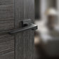 Atlantic UK Forme FMS430MB 'Ginevra' Matt Black Door Handles on Square Rose product image