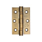 3 Inch Grade 7 Fire Rated, Antique Brass, Ball Bearing Hinges