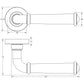 Classic Satin Nickel Lever on rose JV847SN