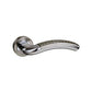 Monaco Satin Nickel/Polished Chrome Door Handles M78SNCP product image