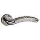 Monaco Satin Nickel/Polished Chrome Door Handles M78SNCP product image