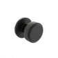 Atlantic UK 'Millhouse Brass Harrison' Solid Brass Knurled Mortice Knobs - Matt Black - MH450KSMKMB product image