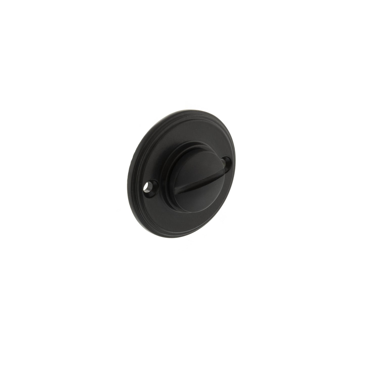 Atlantic UK 'Millhouse Brass' Oval Bathroom Turn & Release - Matt Black - MHOWCMB product image