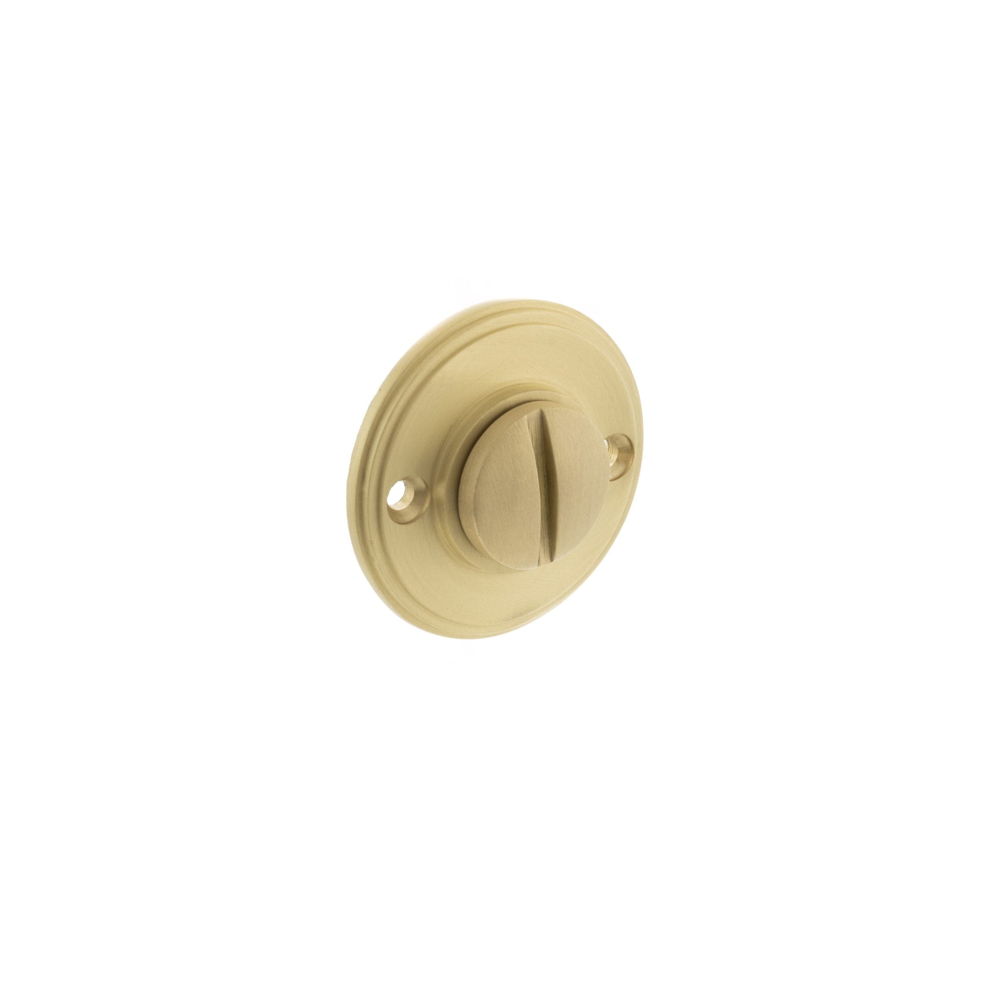 Atlantic UK 'Millhouse Brass' Oval Bathroom Turn & Release - Satin Brass - MHOWCSB product image