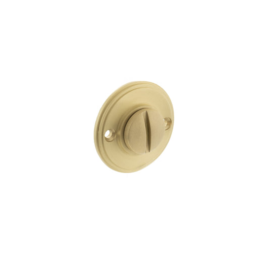 Atlantic UK 'Millhouse Brass' Oval Bathroom Turn & Release - Satin Brass - MHOWCSB product image