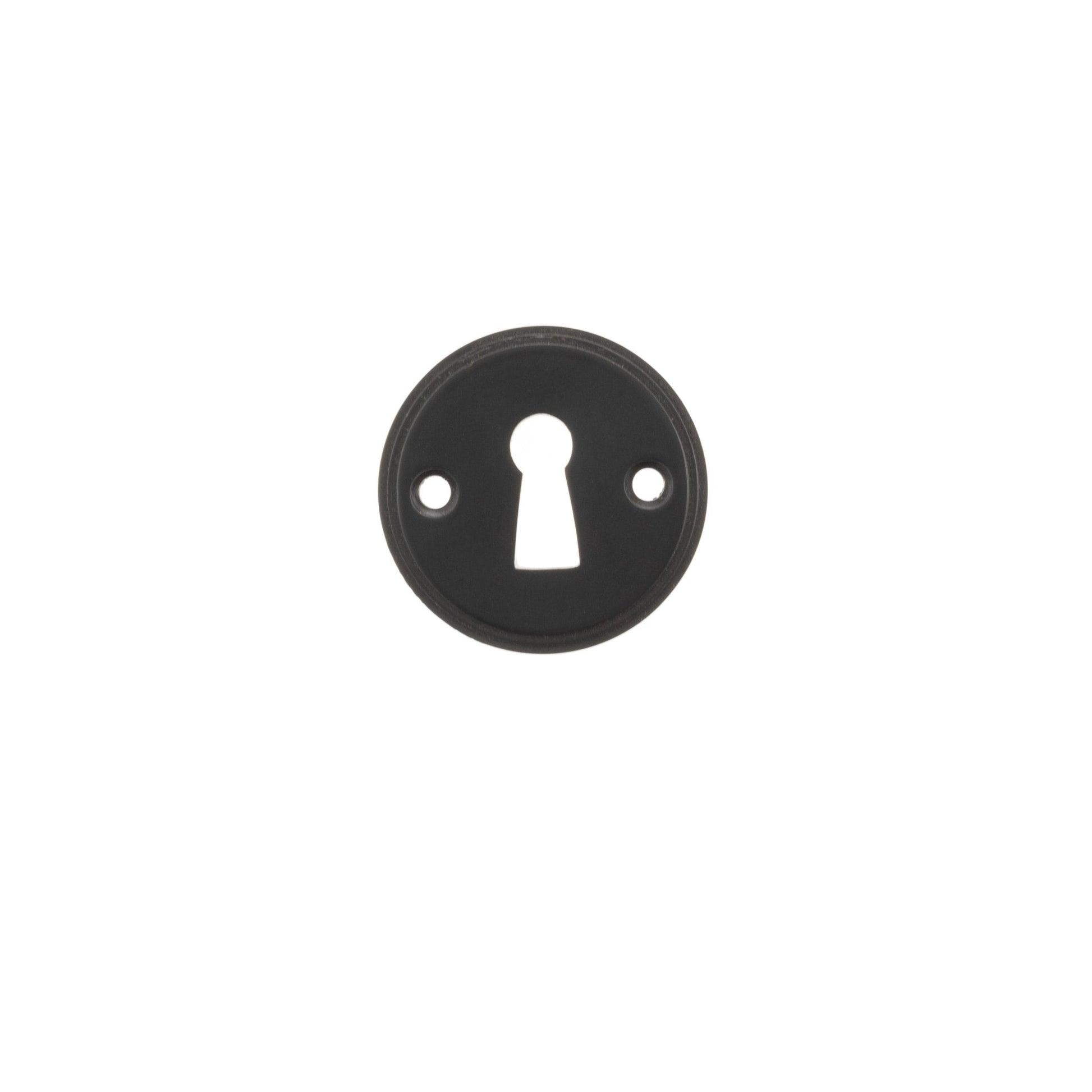 Atlantic UK 'Millhouse Brass' Standard Profile Escutcheons, Matt Black - MHRKEMB product image