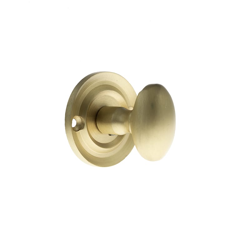Reeded Bathroom Turn & Release - Satin Brass product image
