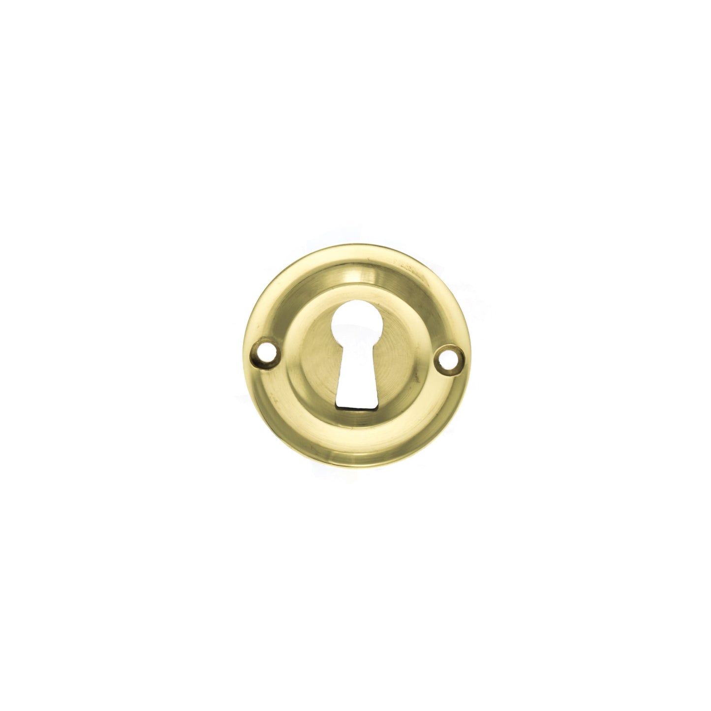 Atlantic Old English Solid Brass Open Key Hole Escutcheon, Polished Brass - OERKEPB