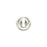 Atlantic Old English Solid Brass Open Key Hole Escutcheon, Polished Nickel - OERKEPN