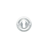 Atlantic Old English Solid Brass Open Key Hole Escutcheon, Satin Chrome - OERKESC