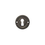 Atlantic Old English Solid Brass Open Key Hole Escutcheon, Urban Bronze - OERKEUB