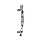 Bamboo cabinet handle in polished chrome, 270mm, made from solid brass, perfect for modern wardrobes and drawers.