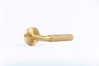 Thumbnail for Piccadilly Knurled Lever Door Handles - Burlington Range - Satin Brass - BUR40SB