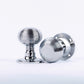 Polished Chrome Reeded Beehive Mortice Door Knobs