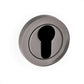 Black Nickel Round Rose EURO PROFILE Keyhole Escutcheon product image