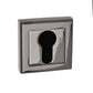Black Nickel Square EURO PROFILE Keyhole Escutcheon S2ESCESBN product image