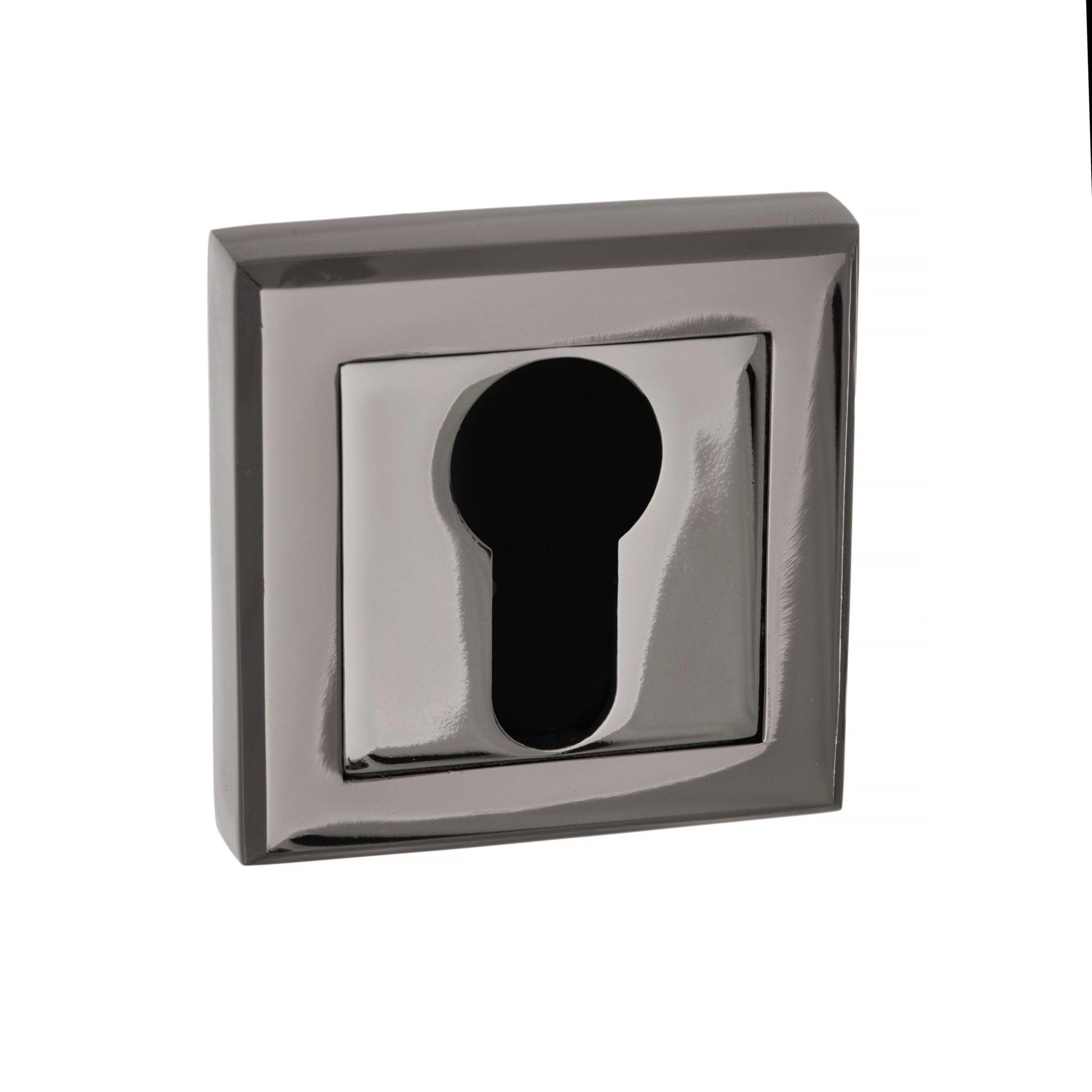 Black Nickel Square EURO PROFILE Keyhole Escutcheon S2ESCESBN product image