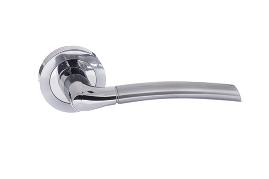 Indiana Door Handles Satin Chrome/Polished Chrome Duo Finish - S33RSCPC