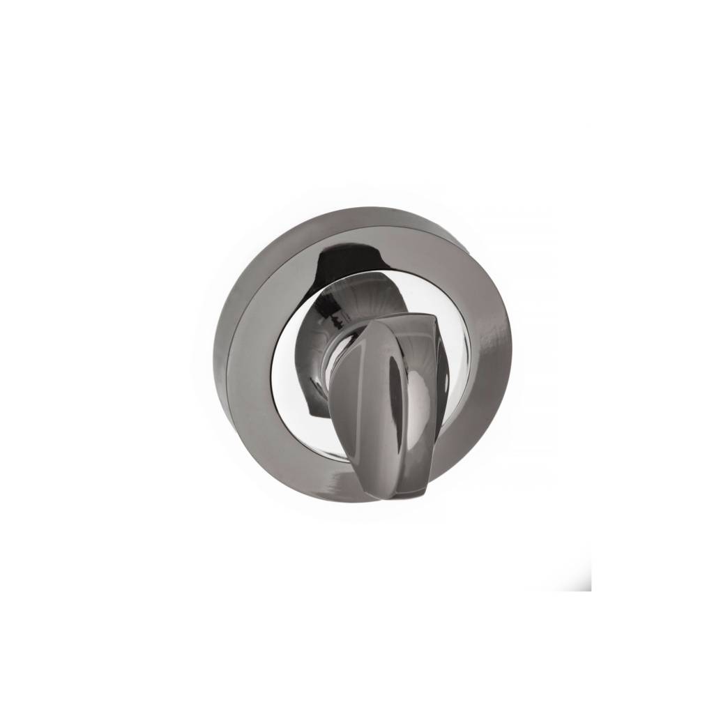 Bathroom Turn and Release Polished Chrome/Black Nickel S3WCRBNPC product image