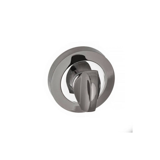 Bathroom Turn and Release Polished Chrome/Black Nickel S3WCRBNPC product image