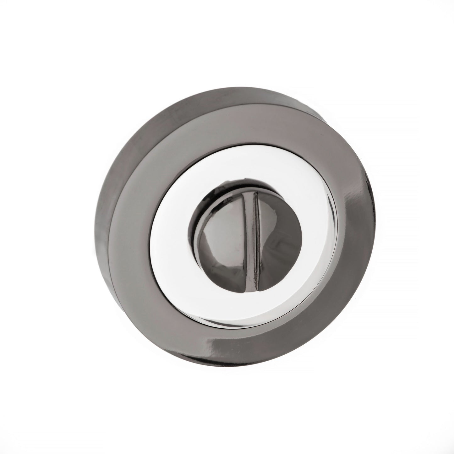 Bathroom Turn and Release Polished Chrome/Black Nickel S3WCRBNPC product image