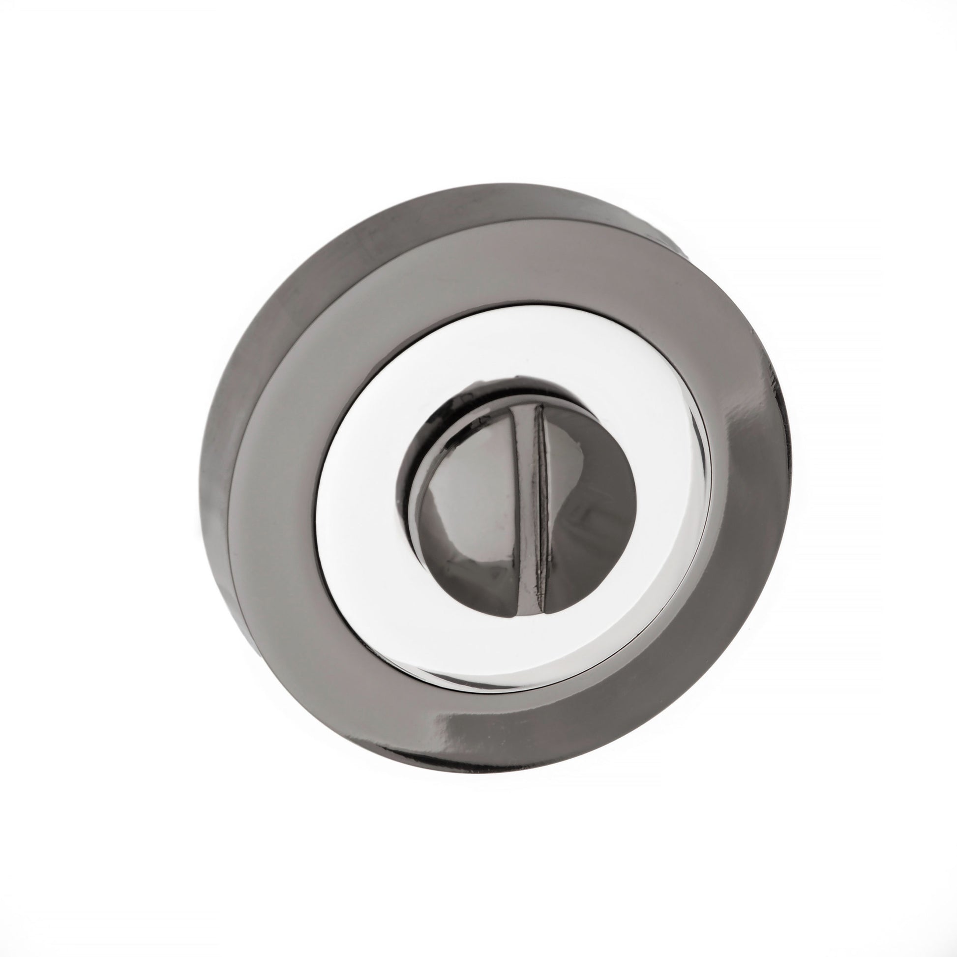 Bathroom Turn and Release Polished Chrome/Black Nickel S3WCRBNPC product image