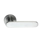 Skyla Lever Door Handle in Polished Chrome with Sprung Rose, 128 mm, showcasing elegant design and functionality for homes and trade professionals.
