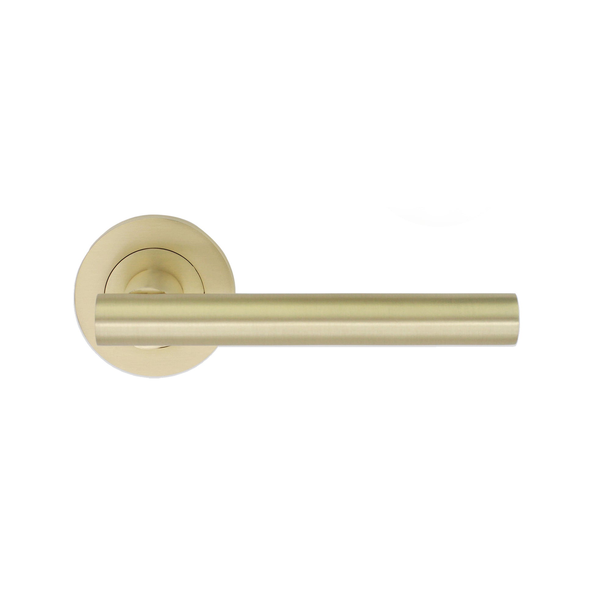 Lever Door Handle & Key Features | Satin Brass | 110mm | Jura | Spira Brass product image