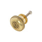 Large Cupboard Knob & Reeded Texture | Aged Brass | 40mm | Bloxwich | Spira Brass product image