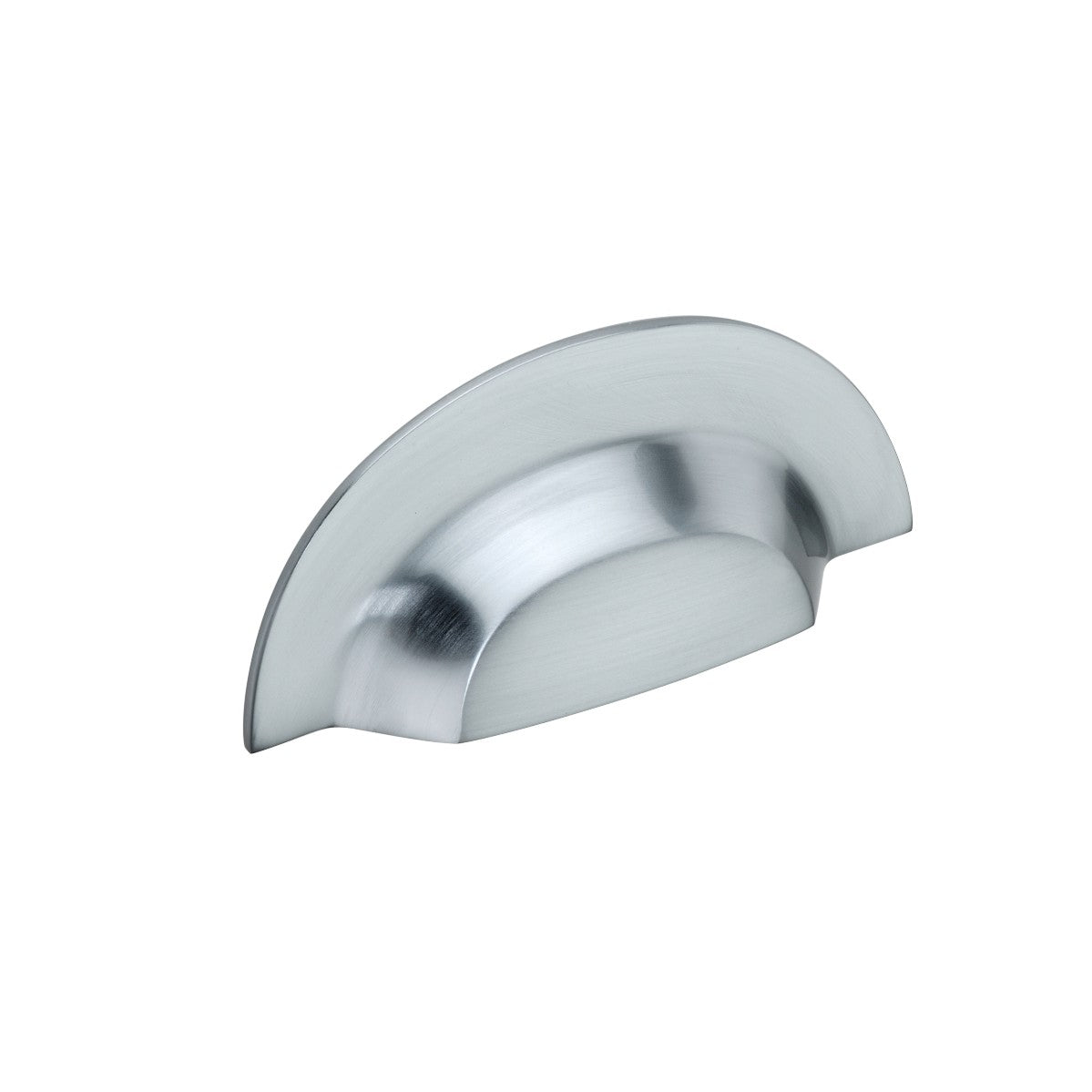 Slim Cup Handle in Satin Chrome with Comfortable Grip, 105mm size, designed for modern homes by Spira Brass.