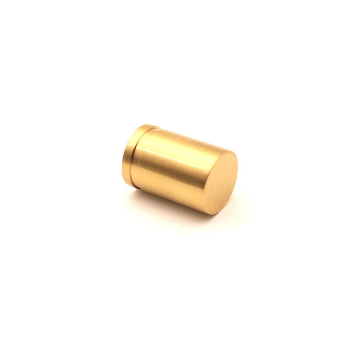 Cylinder Cupboard Pull & Comfortable Grip | Satin Brass | 26mm Diameter | Spira Brass product image