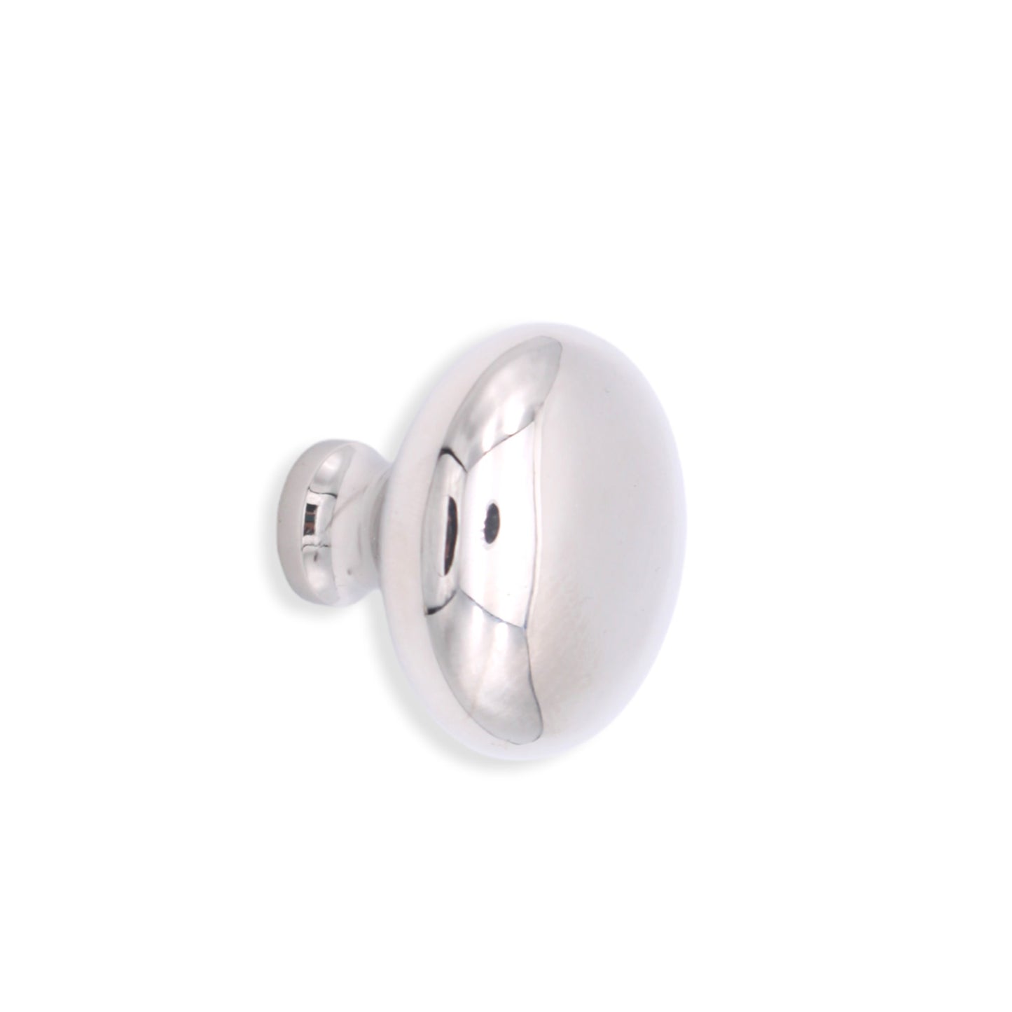 Mushroom 32mm cupboard knob in polished nickel with ergonomic design by Spira Brass, perfect for enhancing cabinetry style and functionality.