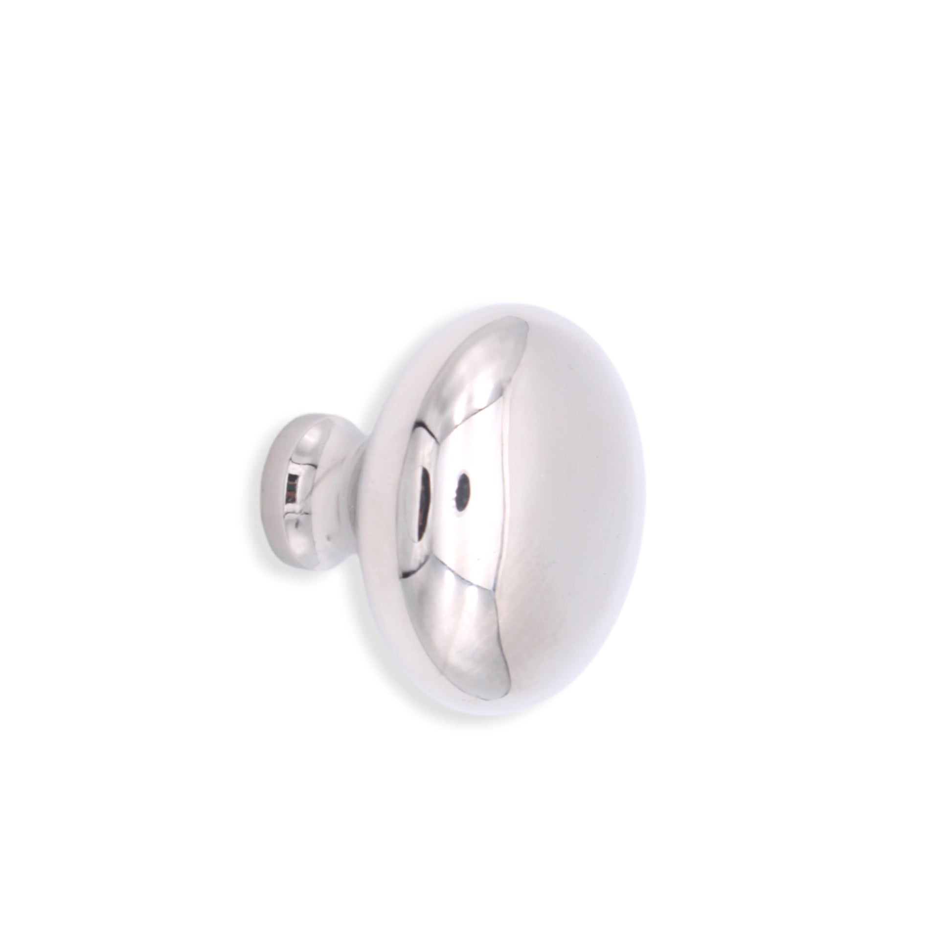 Mushroom 32mm cupboard knob in polished nickel with ergonomic design by Spira Brass, perfect for enhancing cabinetry style and functionality.
