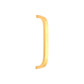 Curve Bar Cabinet Handle & Solid Brass Construction | Satin Brass | 135mm x 25mm | Spira Brass product image