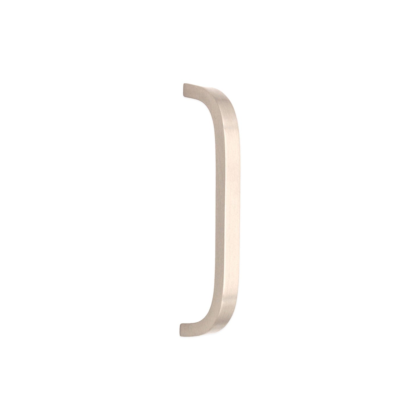 Curve Bar Cabinet Handle & Solid Brass Construction | Satin Silver | 135mm x 25mm | Spira Brass product image