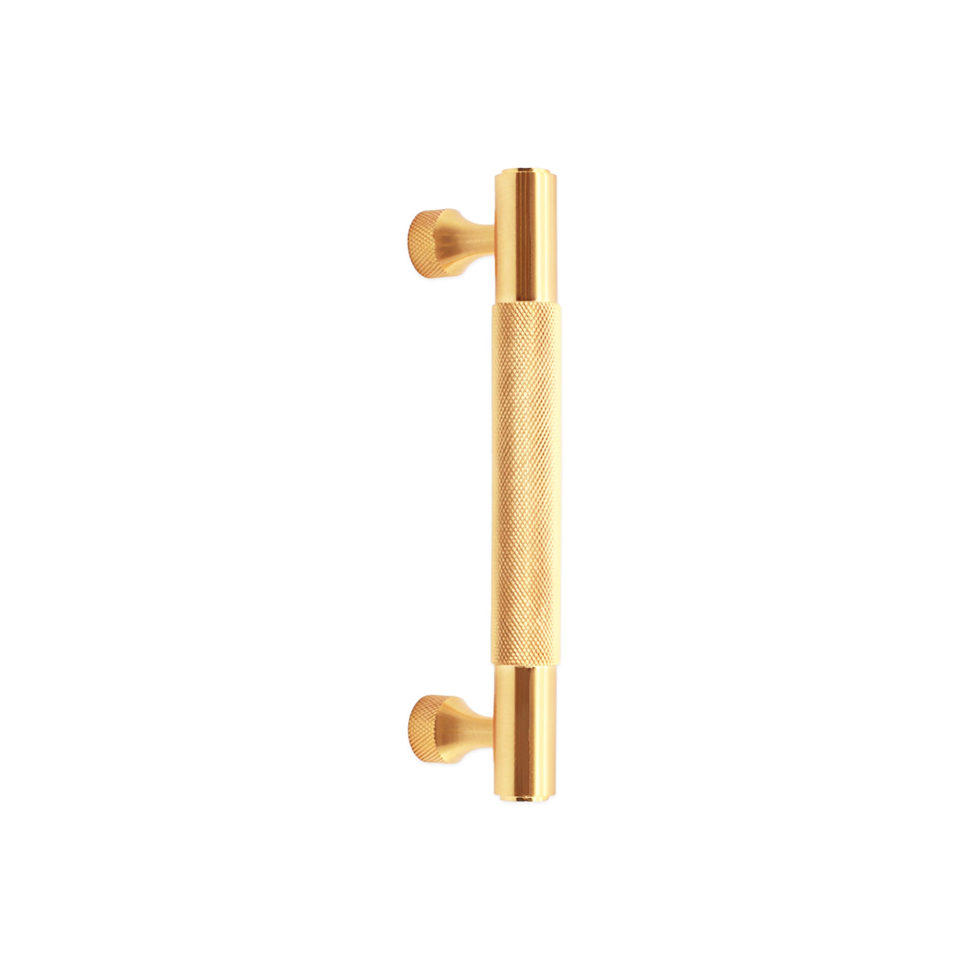 Knurled Satin Brass Cupboard Pull Handle product image