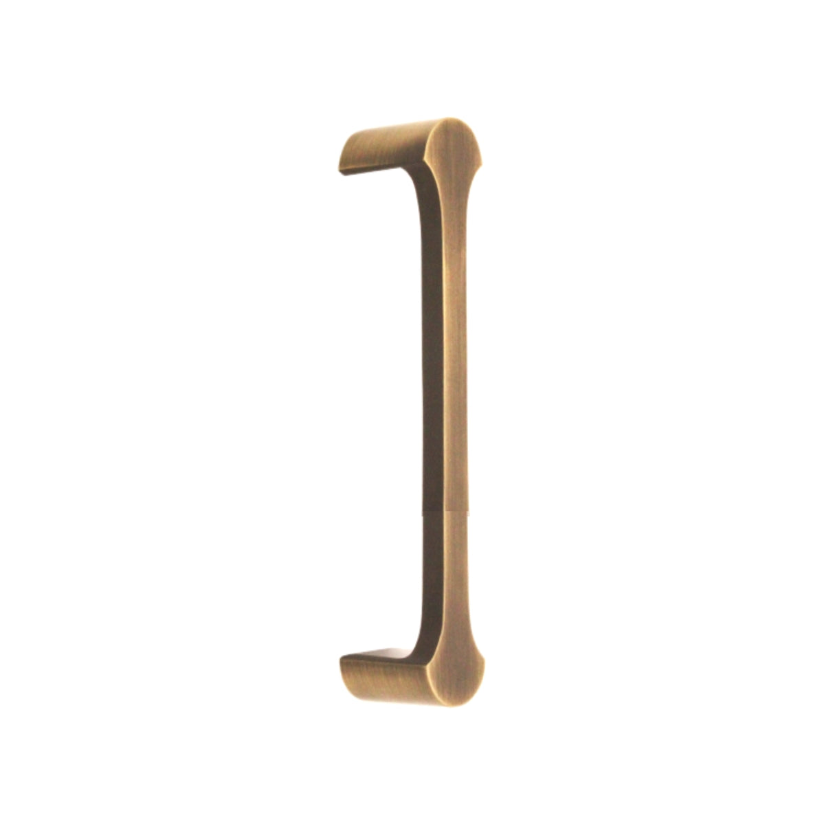 Tulip Pull Handle in Antique Brass, 165mm size, featuring a trendy design from the Spira Brass range, perfect for enhancing cabinetry style and functionality.
