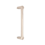 Tulip Pull Handle in polished nickel finish, 165mm size, featuring a unique shell bar design and rounded edges, ideal for contemporary interiors.