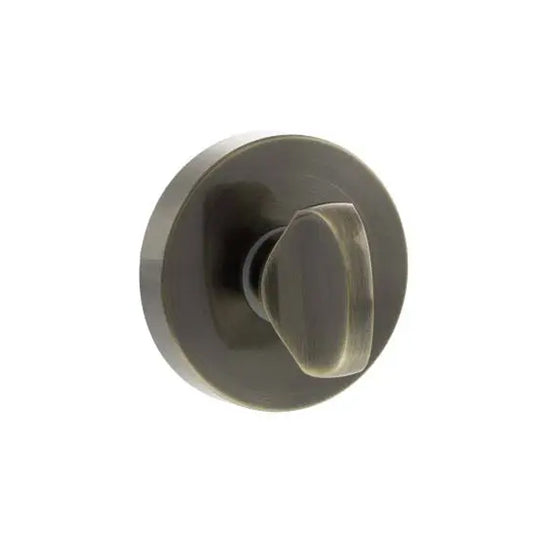 Senza Pari WC Turn and Release on Minimal Round Rose - Antique Brass - SPRWCAB